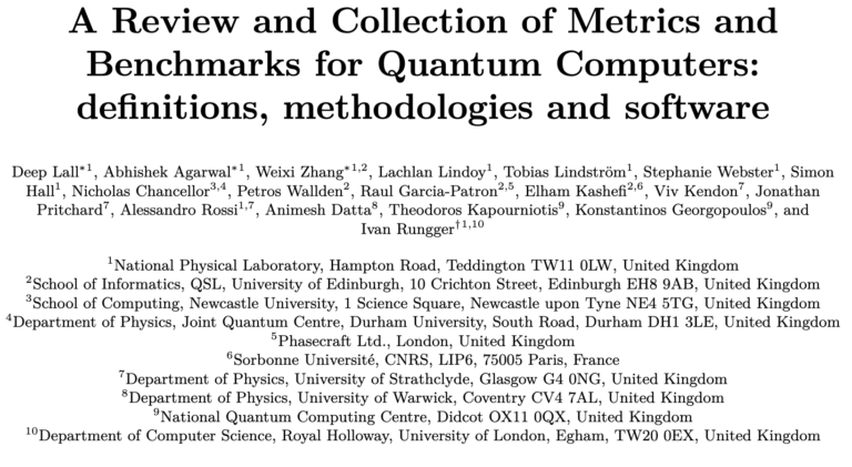 A Review and Collection of Metrics and Benchmarks for Quantum Computers: definitions, methodologies and software